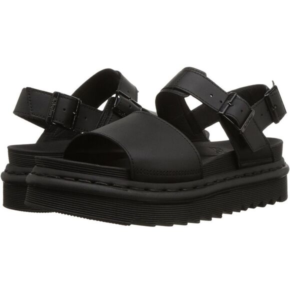 Dr. Martens x Urban Outfitters Voss Black Hydro Leather Sandals - Picture 4 of 11